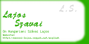 lajos szavai business card