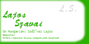 lajos szavai business card